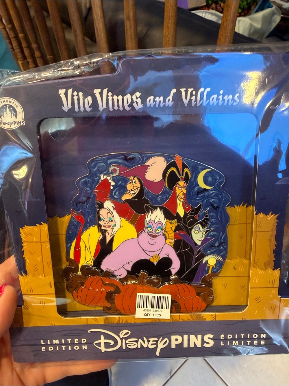 LE Villain Halloween Pin